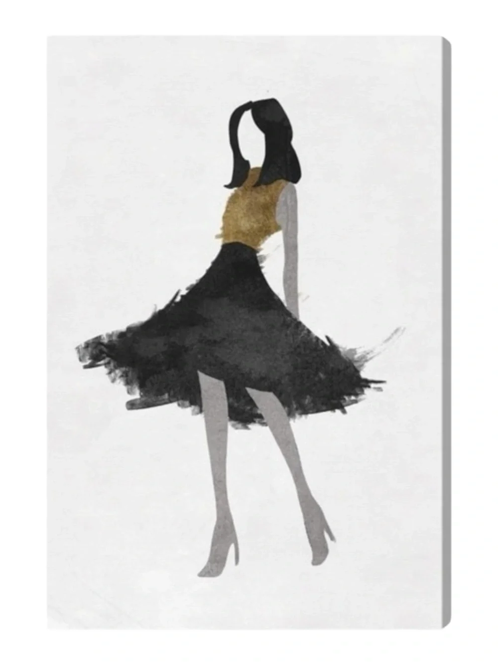 new Oliver Gal ❤︎ Silhouette of a Girl ❤︎ Signed Wrapped Canvas Art Wall Hanging